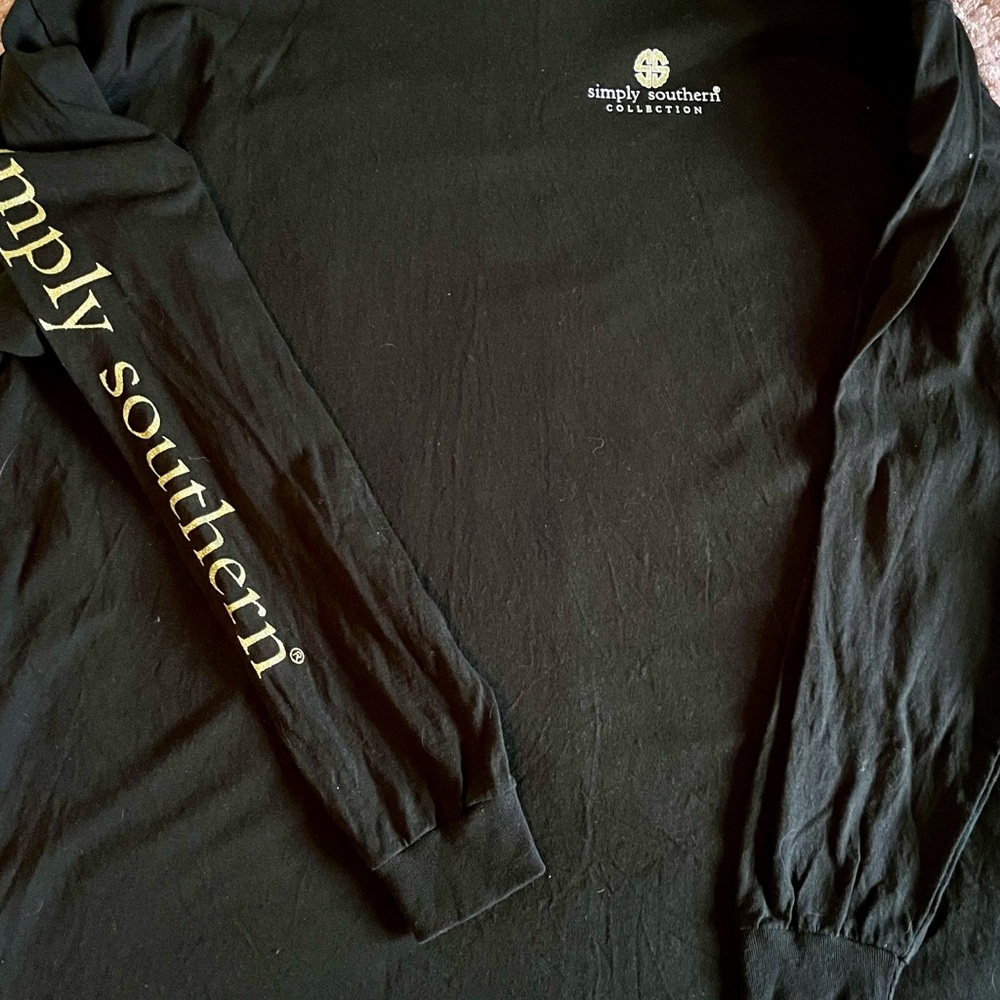 Simply Southern Black Holiday Snowman Shirt